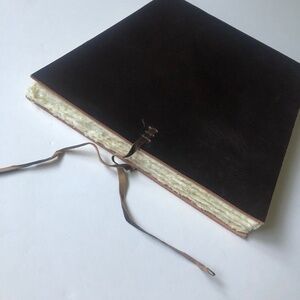 NWOT Handmade Leather Bound Watercolor Book